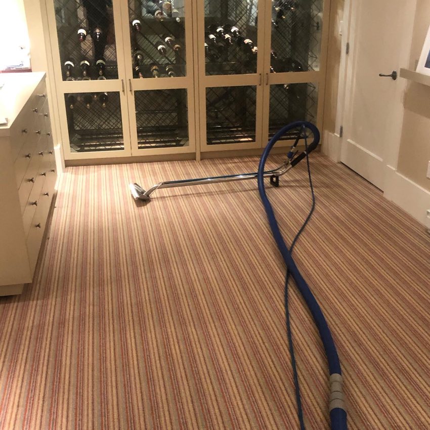Deep carpet cleaning before and after in a Vancouver home