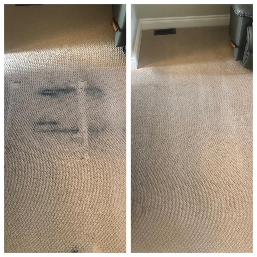 Wall-to-wall carpet deep-cleaned in a Vancouver home