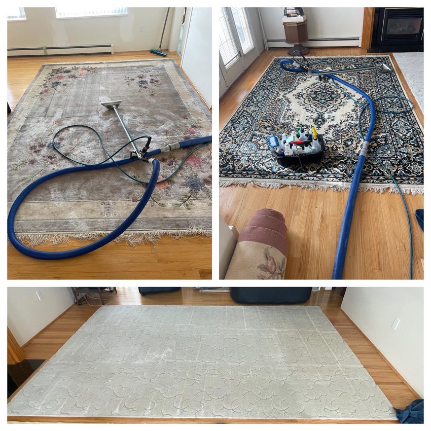 Deep carpet cleaning before and after in a Vancouver home
