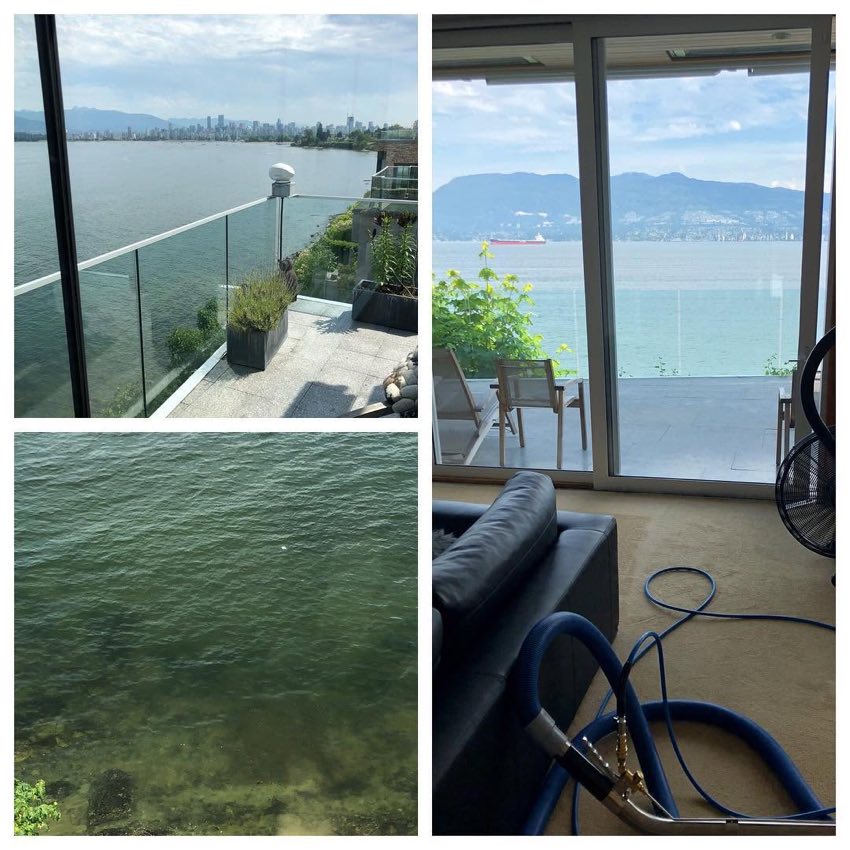 Restored tile and grout by First Class Carpet Cleaning, Vancouver