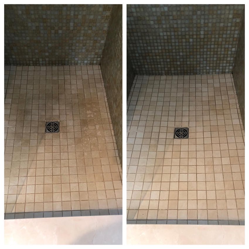 Tile and grout cleaning result in Vancouver